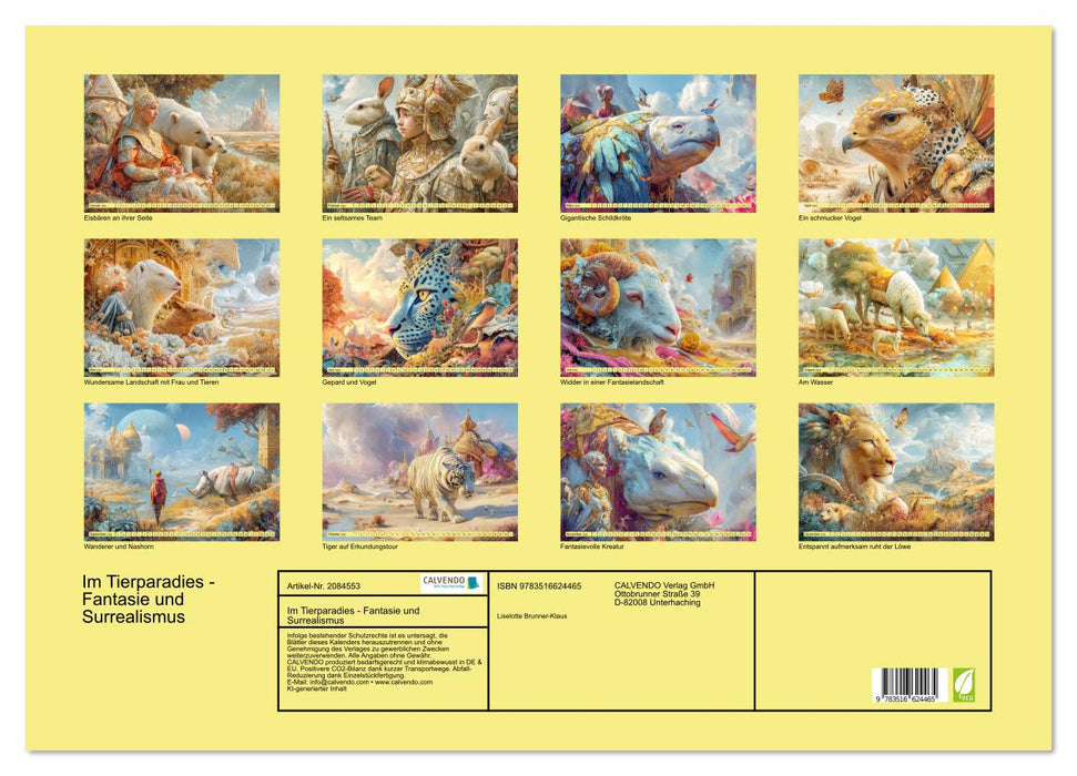 Im Tierparadies - Fantasie und Surrealismus (CALVENDO Wandkalender 2026)