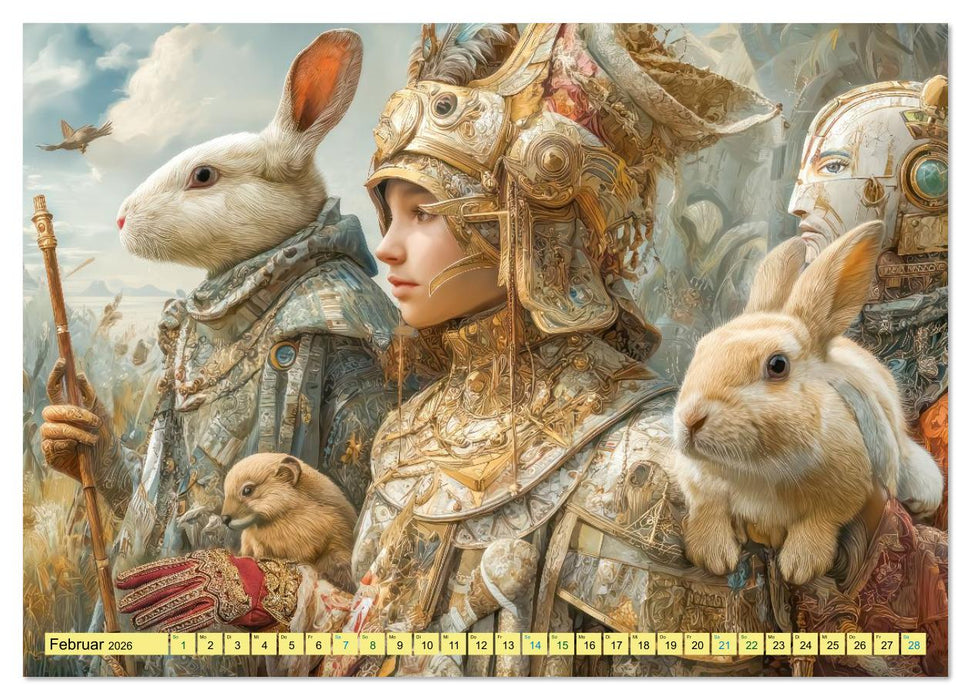 Im Tierparadies - Fantasie und Surrealismus (CALVENDO Wandkalender 2026)