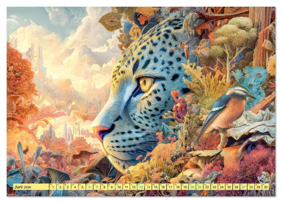 Im Tierparadies - Fantasie und Surrealismus (CALVENDO Wandkalender 2026)