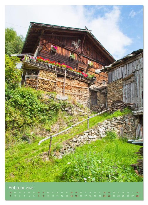 Südtirol - Bauernhöfe ein Leben am Steilhang (CALVENDO Wandkalender 2026)
