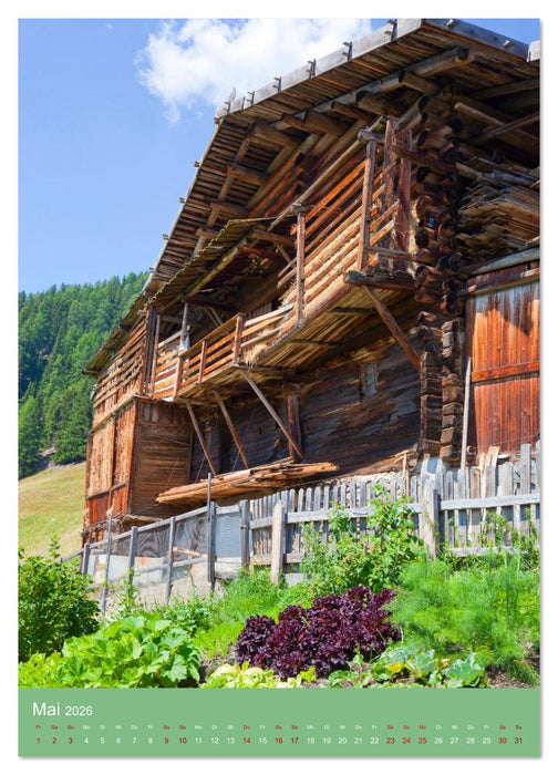 Südtirol - Bauernhöfe ein Leben am Steilhang (CALVENDO Wandkalender 2026)
