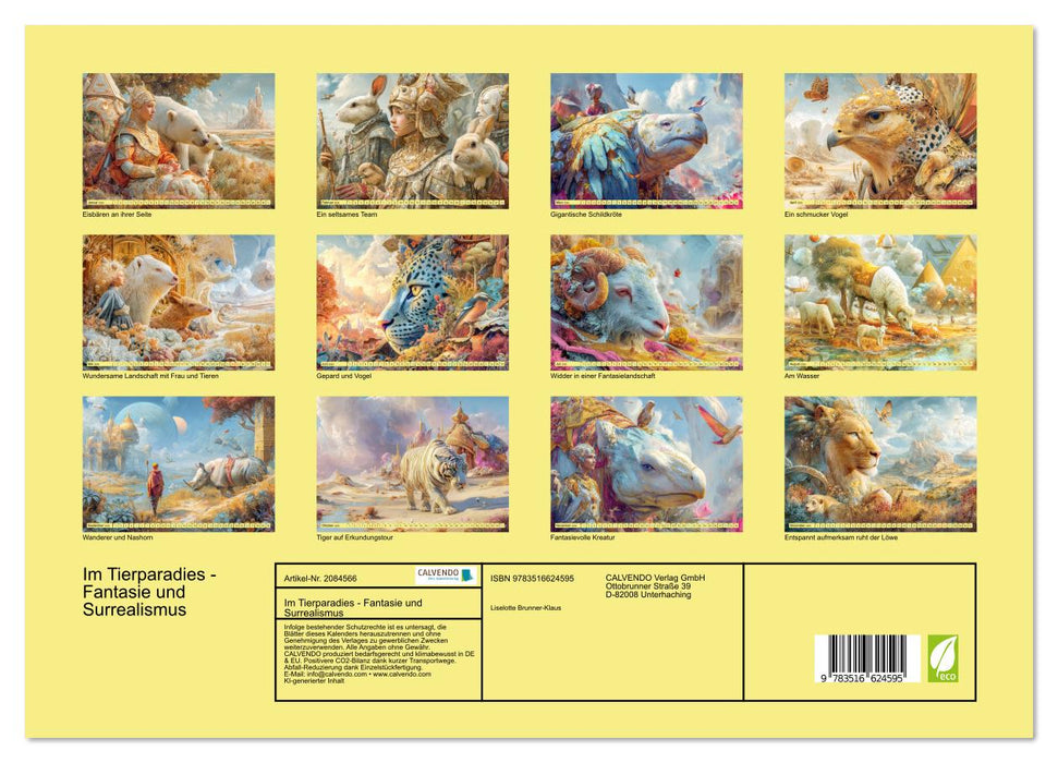 Im Tierparadies - Fantasie und Surrealismus (CALVENDO Premium Wandkalender 2026)