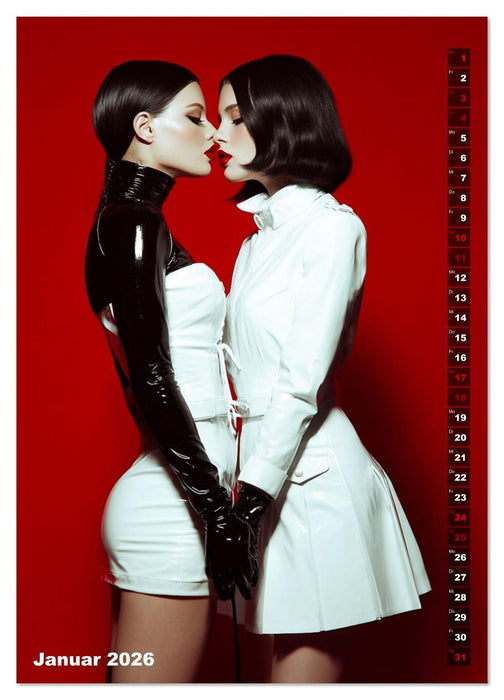 Fetisch und Latex - The Red Box (CALVENDO Premium Wandkalender 2026)