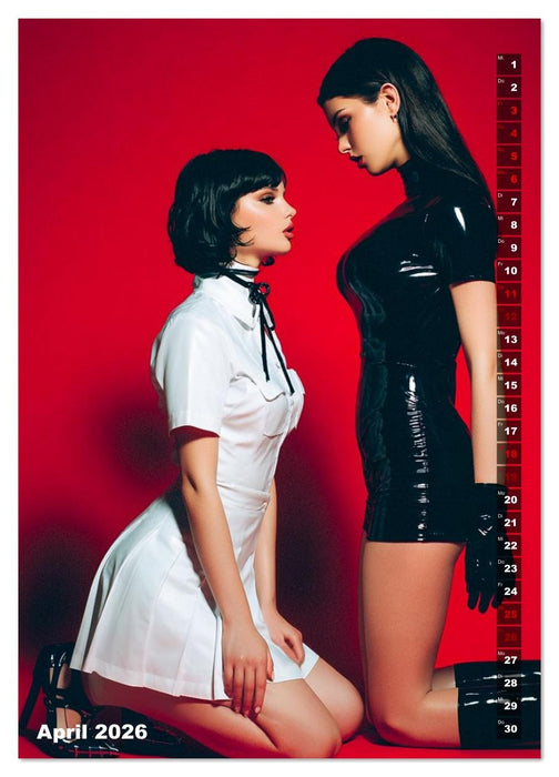 Fetisch und Latex - The Red Box (CALVENDO Premium Wandkalender 2026)