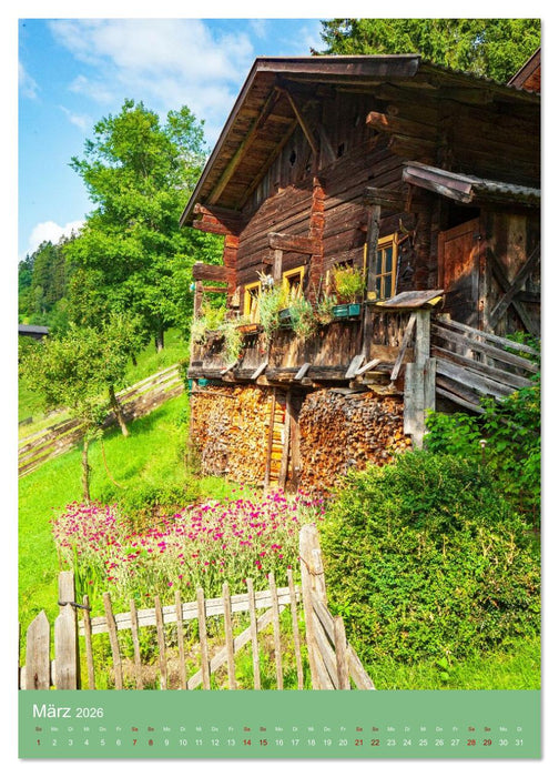 Südtirol Bergbauernhöfe am Steilhang (CALVENDO Premium Wandkalender 2026)