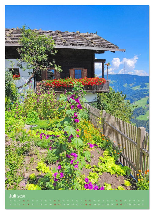 Südtirol - Bauernhöfe ein Leben am Steilhang (CALVENDO Premium Wandkalender 2026)