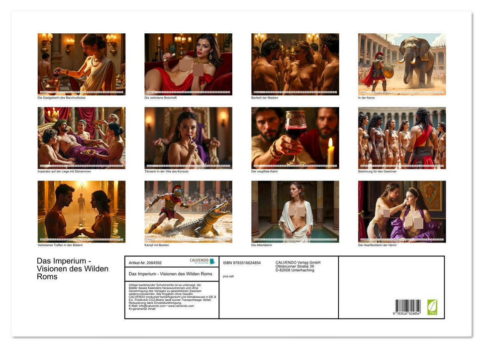 Das Imperium - Visionen des Wilden Roms (CALVENDO Wandkalender 2026)