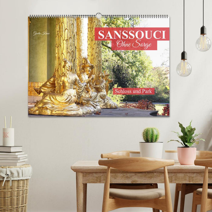 Sanssouci - Ohne Sorge - Schloss und Park (CALVENDO Wandkalender 2026)