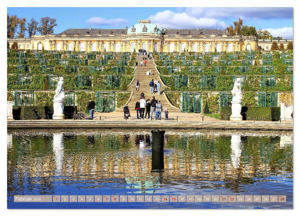 Sanssouci - Ohne Sorge - Schloss und Park (CALVENDO Wandkalender 2026)