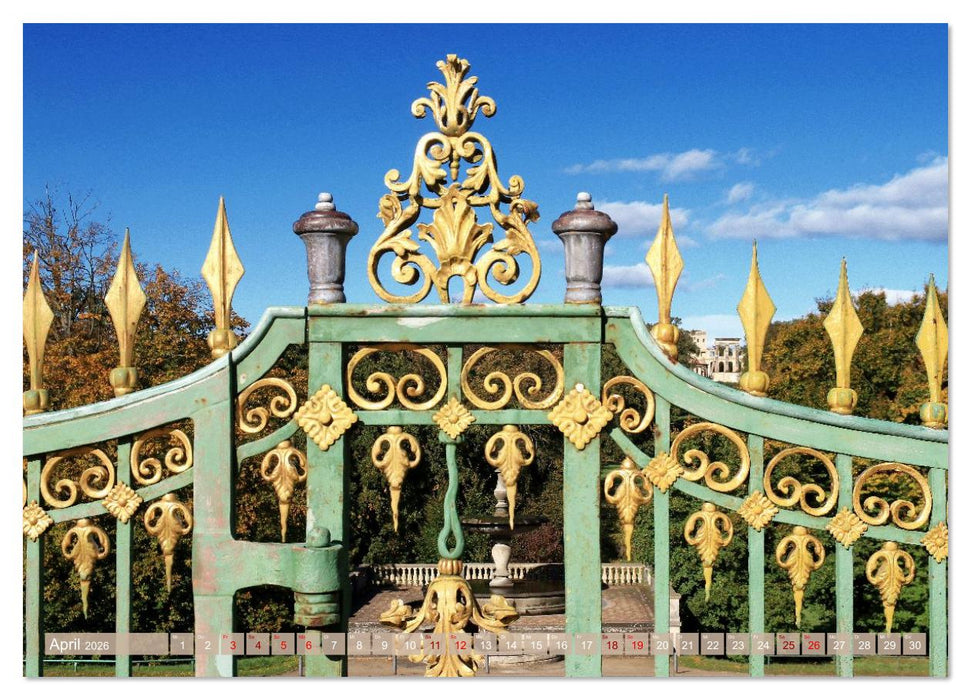 Sanssouci - Ohne Sorge - Schloss und Park (CALVENDO Wandkalender 2026)