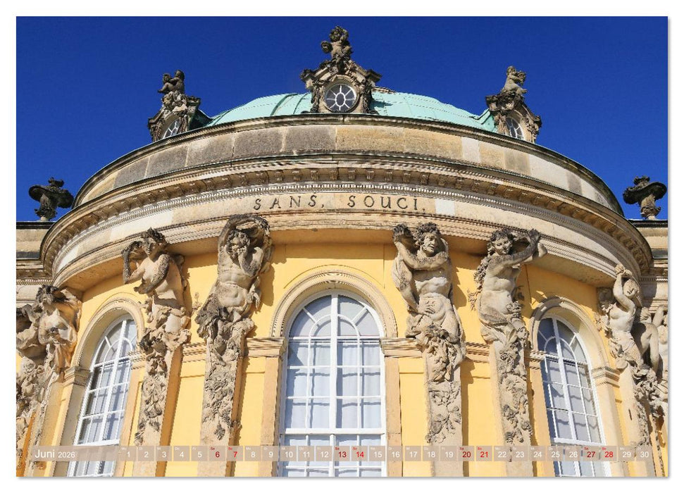 Sanssouci - Ohne Sorge - Schloss und Park (CALVENDO Wandkalender 2026)