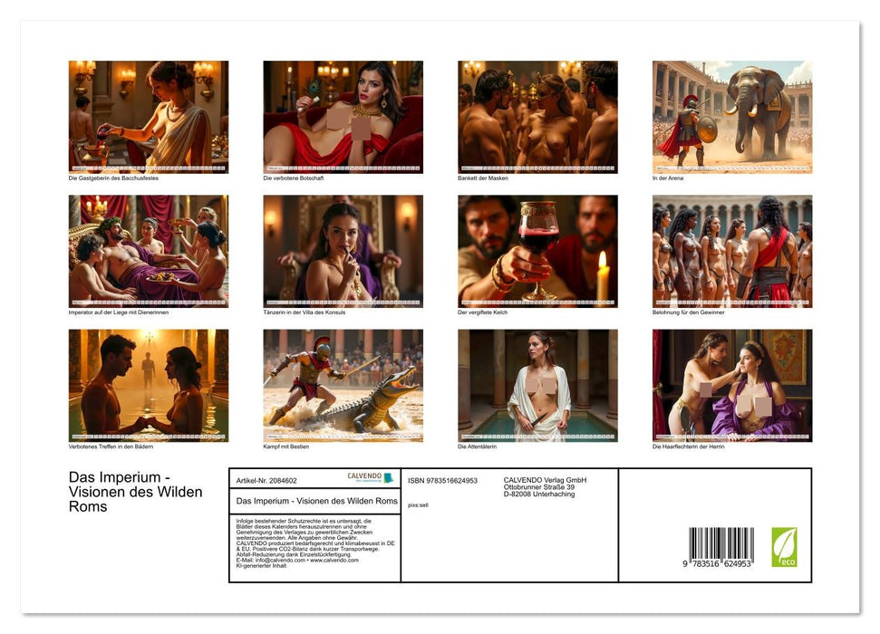 Das Imperium - Visionen des Wilden Roms (CALVENDO Premium Wandkalender 2026)