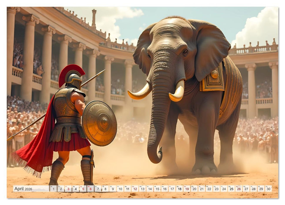 Das Imperium - Visionen des Wilden Roms (CALVENDO Premium Wandkalender 2026)