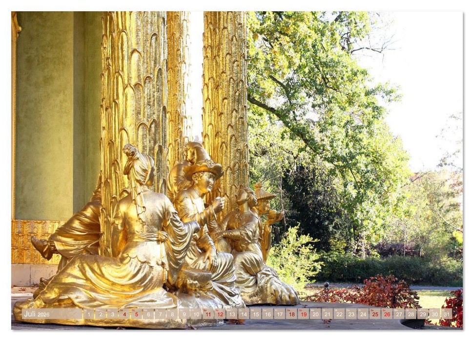 Sanssouci - Ohne Sorge - Schloss und Park (CALVENDO Premium Wandkalender 2026)