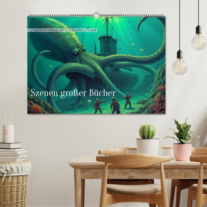 Vergessene Abenteuer - Szenen großer Bücher (CALVENDO Wandkalender 2026)