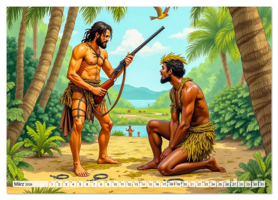 Vergessene Abenteuer - Szenen großer Bücher (CALVENDO Wandkalender 2026)