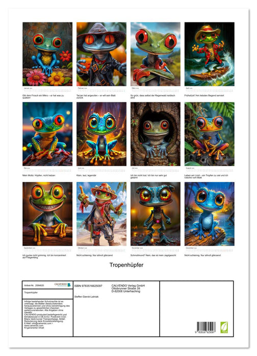 Tropenhüpfer (CALVENDO Wandkalender 2026)