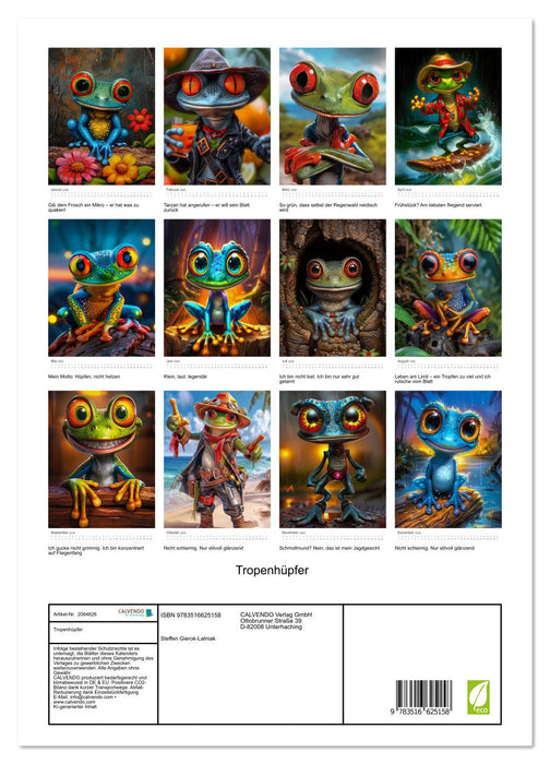 Tropenhüpfer (CALVENDO Premium Wandkalender 2026)