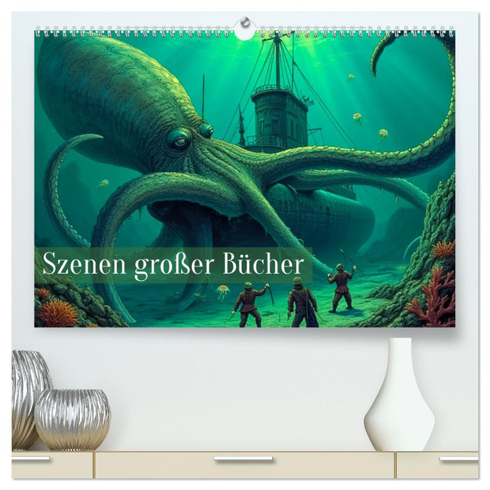 Vergessene Abenteuer - Szenen großer Bücher (CALVENDO Premium Wandkalender 2026)