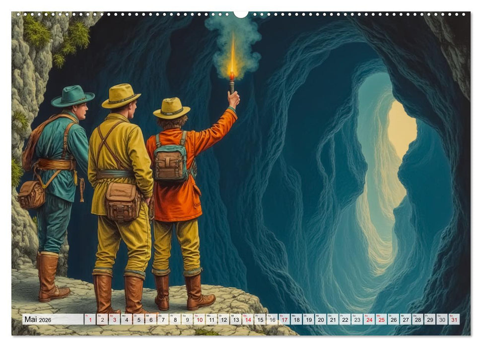 Vergessene Abenteuer - Szenen großer Bücher (CALVENDO Premium Wandkalender 2026)