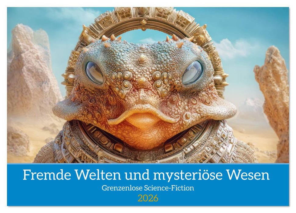 Fremde Welten und mysteriöse Wesen - Grenzenlose Science-Fiction (CALVENDO Wandkalender 2026)