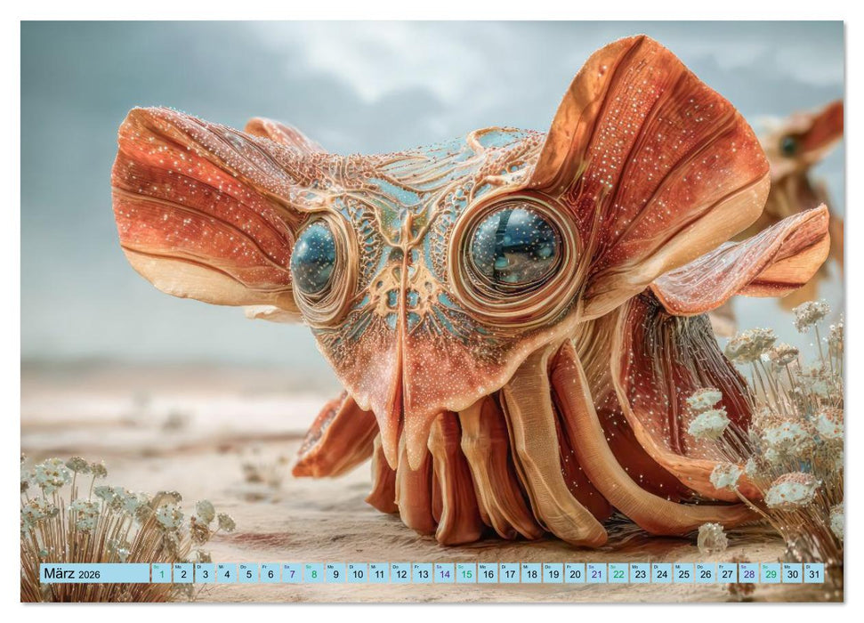 Fremde Welten und mysteriöse Wesen - Grenzenlose Science-Fiction (CALVENDO Wandkalender 2026)