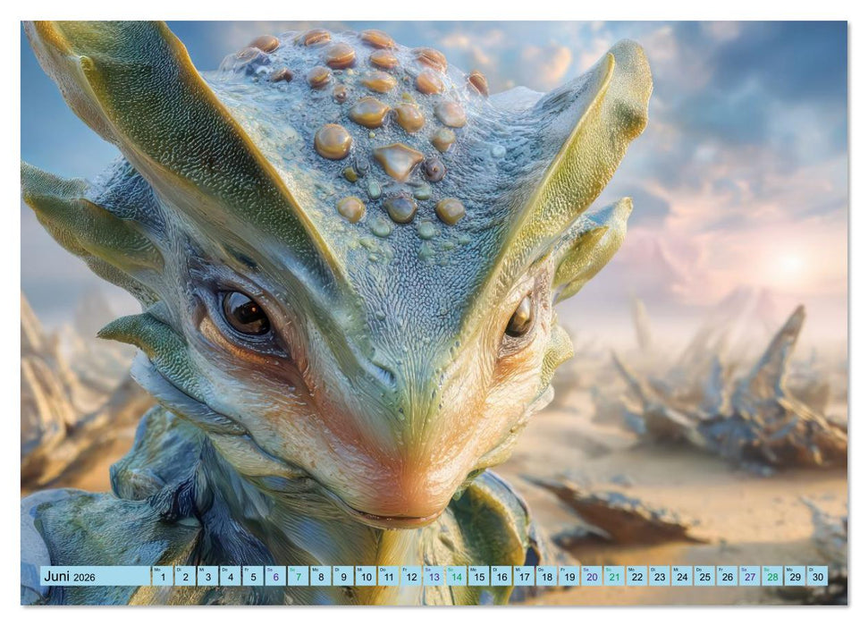 Fremde Welten und mysteriöse Wesen - Grenzenlose Science-Fiction (CALVENDO Wandkalender 2026)