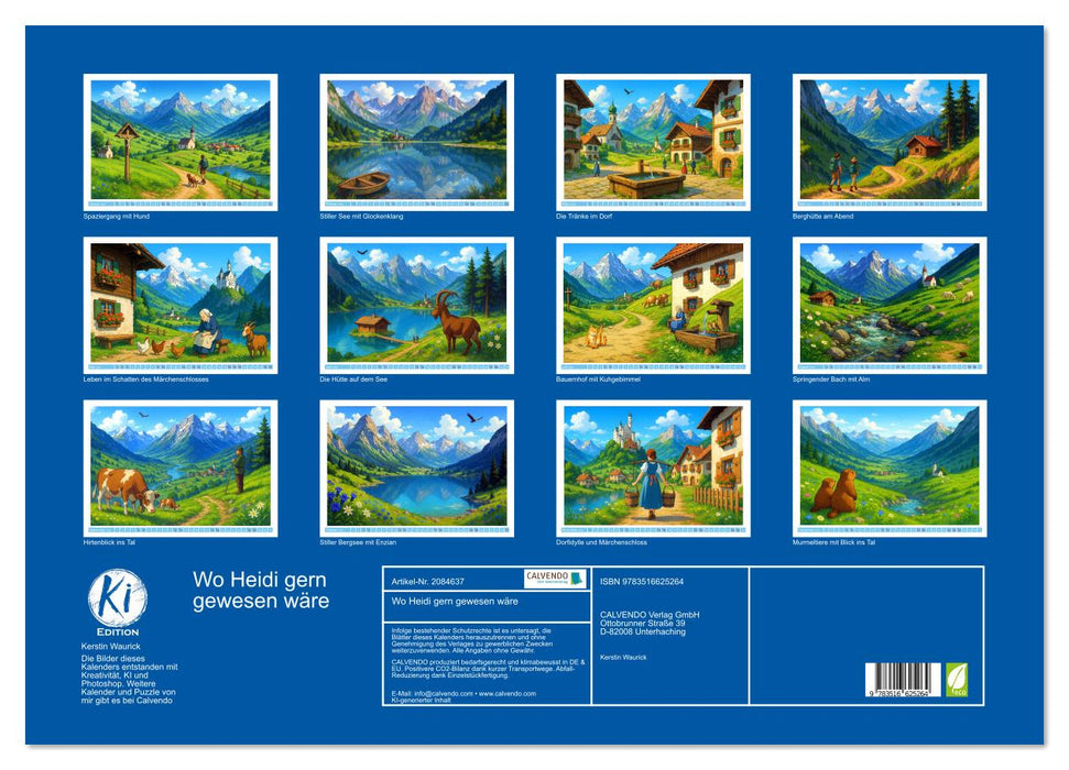 Wo Heidi gern gewesen wäre (CALVENDO Wandkalender 2026)