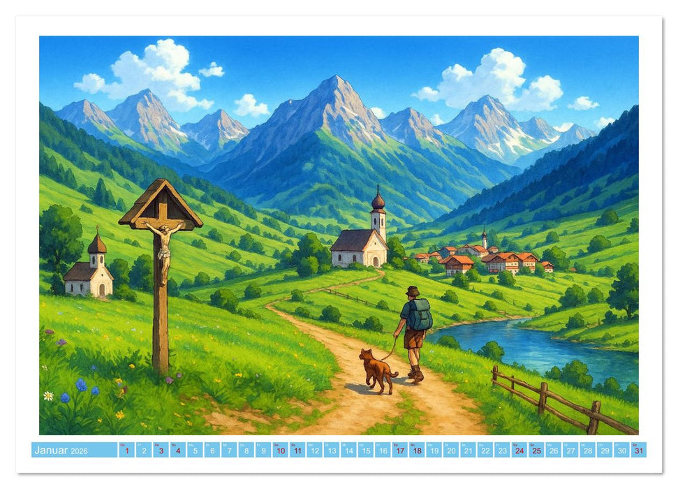 Wo Heidi gern gewesen wäre (CALVENDO Wandkalender 2026)