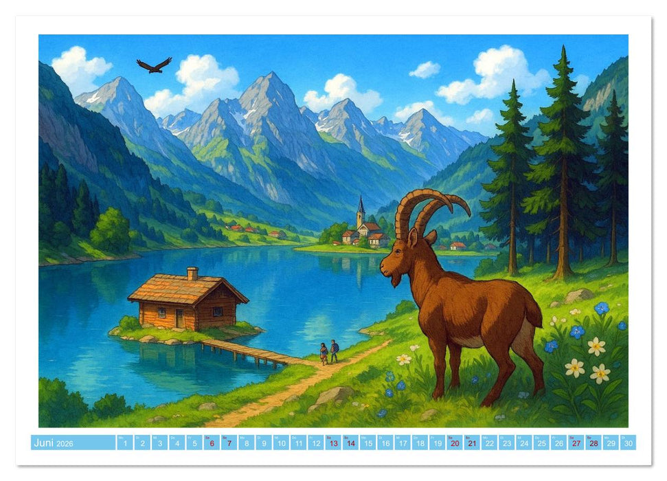 Wo Heidi gern gewesen wäre (CALVENDO Wandkalender 2026)