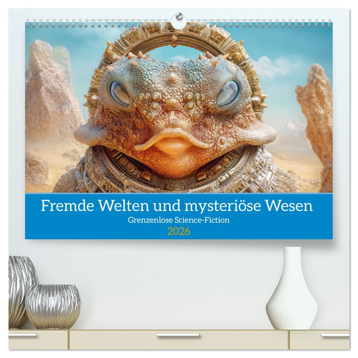 Fremde Welten und mysteriöse Wesen - Grenzenlose Science-Fiction (CALVENDO Premium Wandkalender 2026)