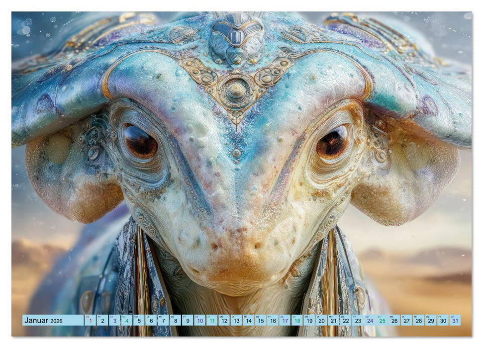 Fremde Welten und mysteriöse Wesen - Grenzenlose Science-Fiction (CALVENDO Premium Wandkalender 2026)