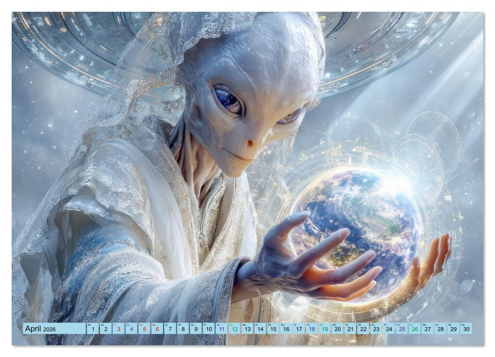 Fremde Welten und mysteriöse Wesen - Grenzenlose Science-Fiction (CALVENDO Premium Wandkalender 2026)