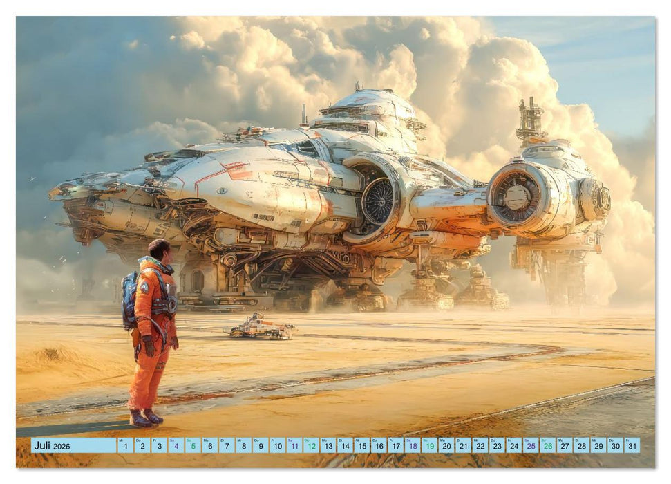 Fremde Welten und mysteriöse Wesen - Grenzenlose Science-Fiction (CALVENDO Premium Wandkalender 2026)