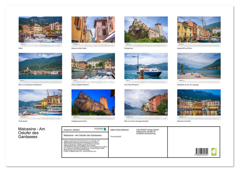 Malcesine - Am Ostufer des Gardasees (CALVENDO Wandkalender 2026)