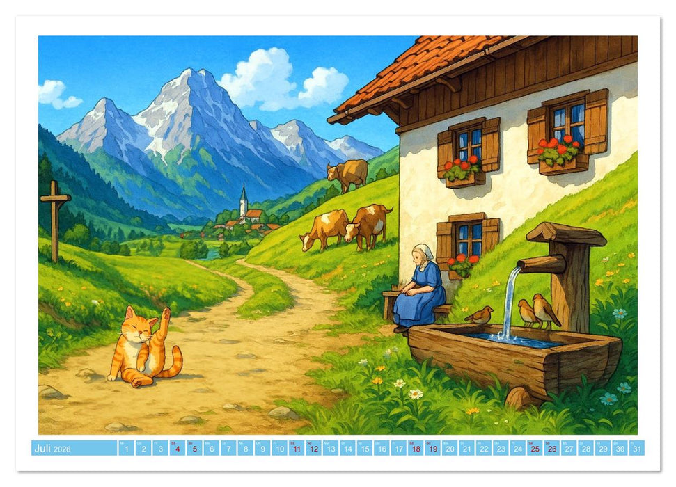 Wo Heidi gern gewesen wäre (CALVENDO Premium Wandkalender 2026)