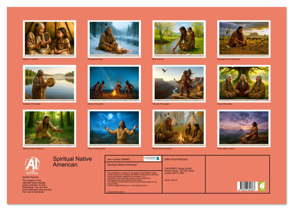 Spiritual Native American (CALVENDO Monthly Calendar 2026)