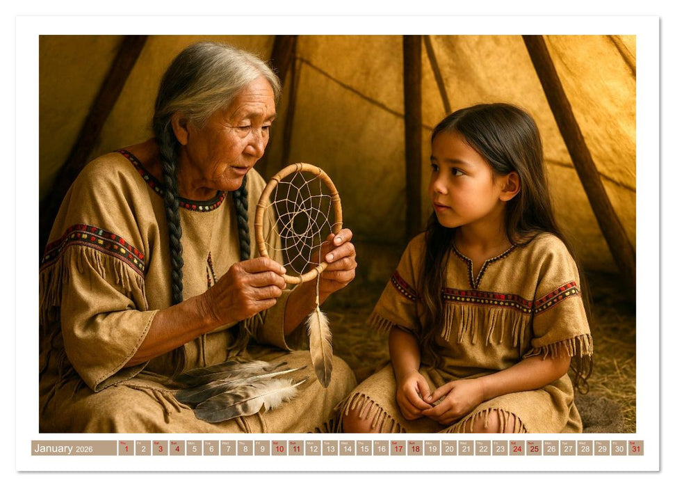 Spiritual Native American (CALVENDO Monthly Calendar 2026)