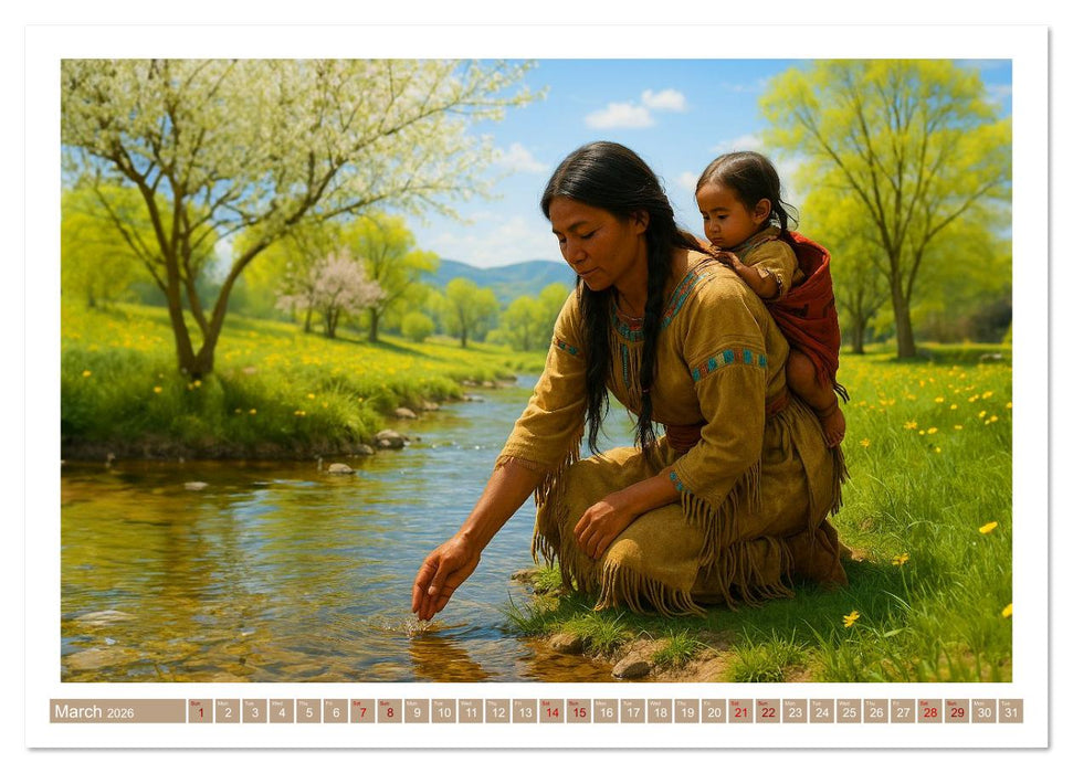 Spiritual Native American (CALVENDO Monthly Calendar 2026)