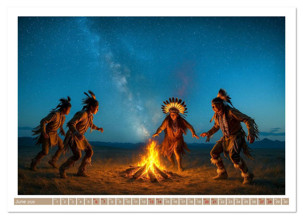 Spiritual Native American (CALVENDO Monthly Calendar 2026)