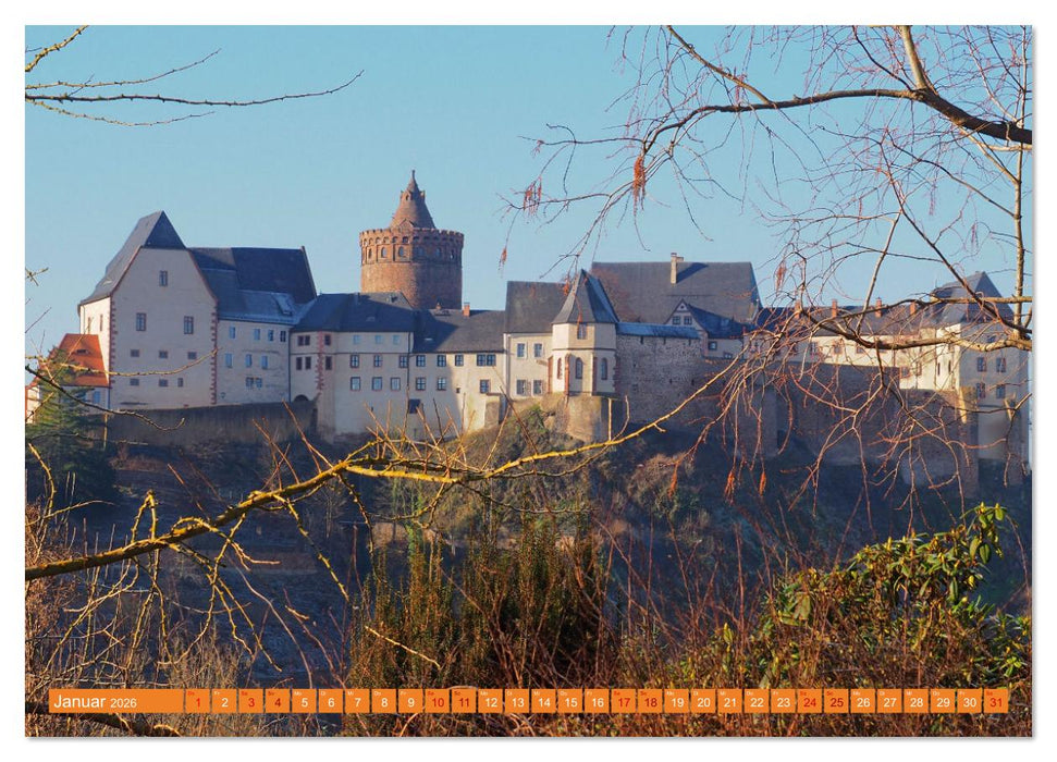 Schlösser und Burgen zwischen Werra und Elbe (CALVENDO Wandkalender 2026)