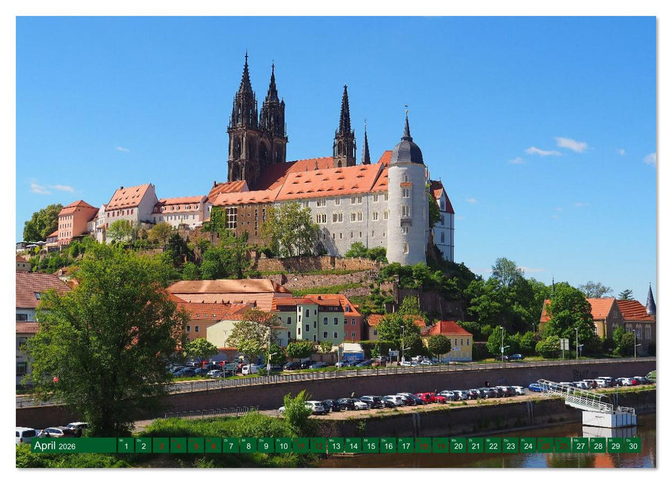 Schlösser und Burgen zwischen Werra und Elbe (CALVENDO Wandkalender 2026)
