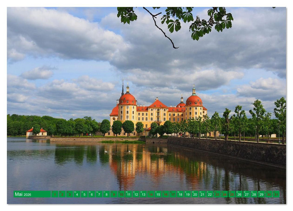 Schlösser und Burgen zwischen Werra und Elbe (CALVENDO Wandkalender 2026)