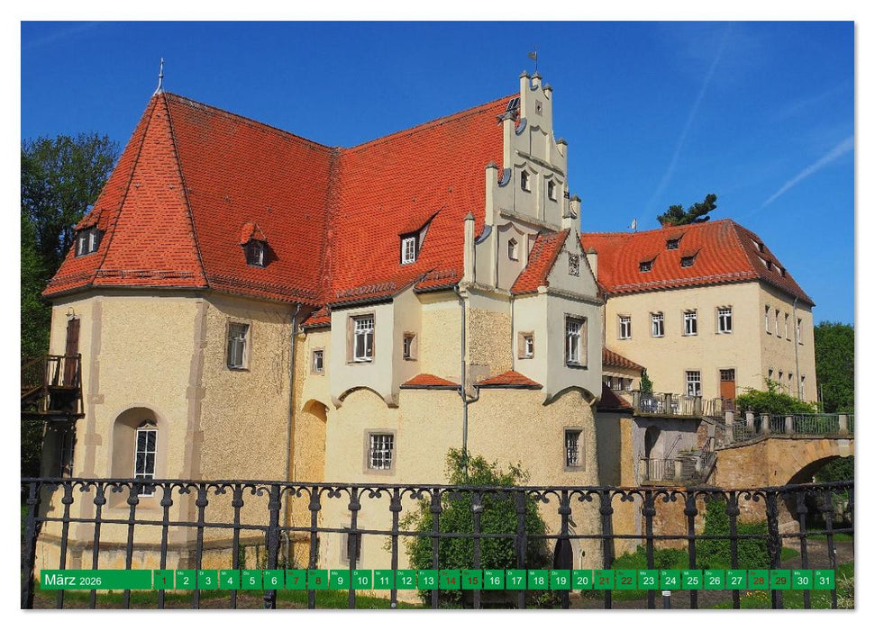 Schlösser und Burgen zwischen Werra und Elbe (CALVENDO Premium Wandkalender 2026)
