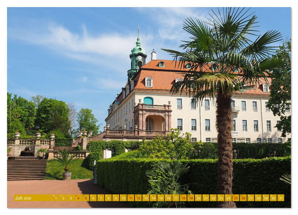 Schlösser und Burgen zwischen Werra und Elbe (CALVENDO Premium Wandkalender 2026)