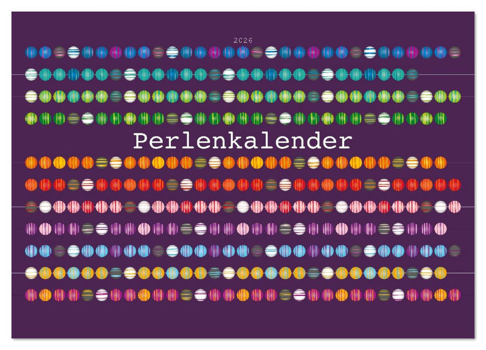 Perlenkalender (CALVENDO Wandkalender 2026)