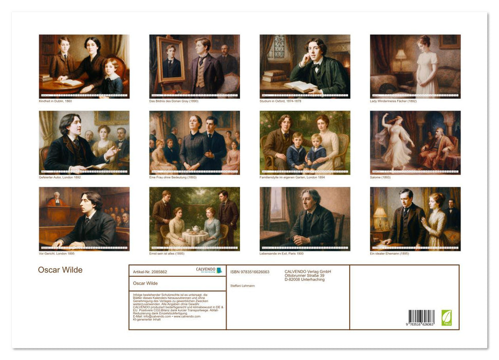 Oscar Wilde (CALVENDO Wandkalender 2026)