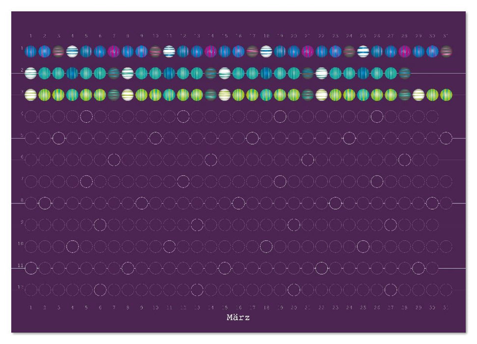 Perlenkalender (CALVENDO Premium Wandkalender 2026)