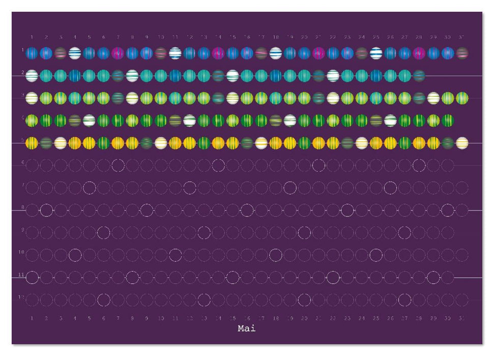 Perlenkalender (CALVENDO Premium Wandkalender 2026)
