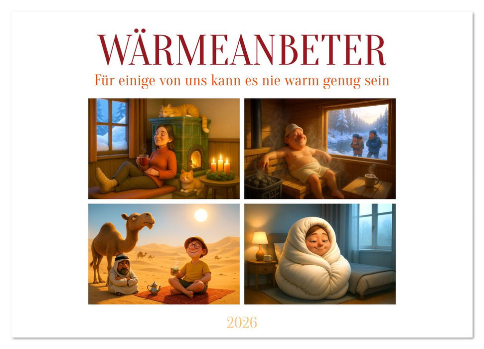 Wärmeanbeter (CALVENDO Wandkalender 2026)